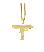 Machine Gun AK 47 Hip Hop Necklace Pendant Unisex  - $20.99