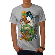 Wellcoda Asia Girl Japan Mens T-shirt, Culture Graphic Design Printed Tee - $18.61+
