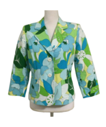 John Paul Richard Women’s Fitted Floral Jacket Size PM Button Down - $33.30