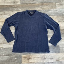 Banana Republic sweater men&#39;s L Blue pullover long sleeve V-Neck - $18.88