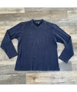 Banana Republic sweater men&#39;s L Blue pullover long sleeve V-Neck - $18.88