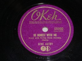 Gene Autry Jimmy Long 78 rpm record vintage - £31.44 GBP