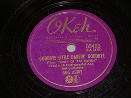 Gene Autry 78 rpm record vintage Okeh Records - £31.96 GBP