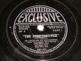 Joe Liggins Honeydrippers 78 rpm vintage Exclusive - £19.54 GBP