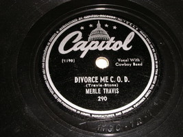 Merle Travis 78 rpm record vintage Captiol Records - £19.51 GBP