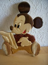 Disney Mickey Mouse Wood Art - £15.98 GBP