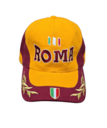 Roma Italy Rome Team Embroidered Multi Color Flag Adjustable Cap Hat - $10.95