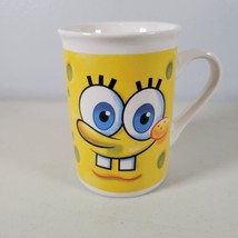 SpongeBob SquarePants Coffee Mug with Two Faces 2012 Viacom 4&quot; Tall - £10.97 GBP