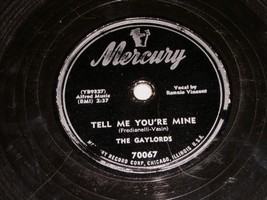 The Gaylords 78 rpm record vintage Mercury Records - $24.99