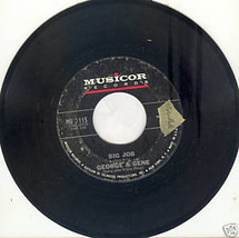 George Jones &amp; Gene Pitney 45 rpm Big Job&quot; - £2.38 GBP