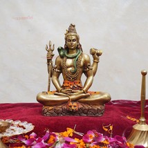 God Lord Shiva Statue Figurine Blessing Idol Sculpture 20 cm X 17 cm for Home - £38.87 GBP