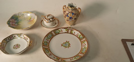 Vintage Hand Painted Nippon Dishes, Lot of Five - £47.35 GBP