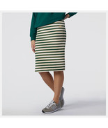 New Balance Stripe Athletic Pencil Skirt Women Extra Large Knit Pull-on Metallic - £41.22 GBP