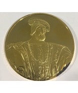 24k Gold On Sterling Silver Portrait Of Francis 100 Greatest Masterpiece... - $219.55 CAD
