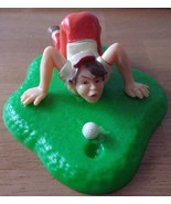 Vintage Wilton Bent Over Golfer Cake Topper - $3.99