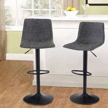 MAISON ARTS Swivel Bar Stools Set of 2 for Kitchen Counter Adjustable Counter - £133.66 GBP