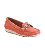 Piero Masetti Loafers Womens8  , 39 pink Suede Leather Moccasins Spain made - $94.78 CAD