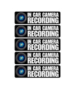 5 Pack - in Car Camera Recording - Vehicle Car Warning Indoor Outdoor Decal - $6.88