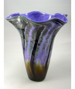 Whispering Willows Rosetree Art Glass Vase - $350.00