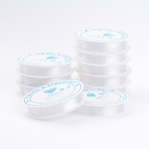 Z Clear Elastic Thread Stretchy String Bead Cord clear 0.7mm lot of 10 roll S07 - £9.22 GBP