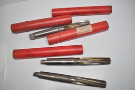 Lot of 3 NOS Cleveland HS Carbide Tip 4 Flute Taper Shank 1 5/32&quot; Core D... - £77.57 GBP