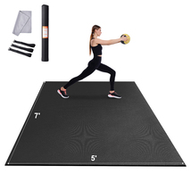VEVOR Exercise Mat 7×5 ft Non-Slip High-Density Bag Strap Pilates Floor - $73.99