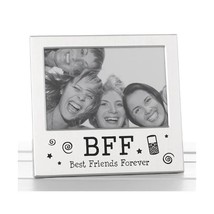 Best Friends Forever BFF Photo Picture Frame Satin Silver Finish Lovely ... - $15.00
