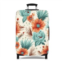 Luggage Cover, Boho Floral, orange and green - £37.11 GBP - £48.48 GBP