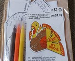 LOT of 3 NEW Creatology Color-in Turkey Craft Kits - Thanksgiving - $11.88