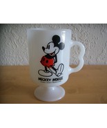 Disney Mickey Mouse Milk Pedestal Glass Cup - $18.00