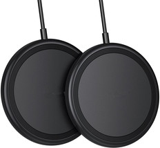Wireless Charger 2-Pack 10W Wireless Charger Pad , Max Fast Wireless Charger - £15.32 GBP