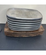 Lot of 7 Weavewood 12”x8” Steak Sizzlers w/ Checkered Walnut Trays - Used - $2,741.49 MXN