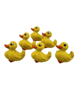x6 Vintage Wooden Yellow Duck Duckie MCM Playroom Drawer Knobs Lot D - £19.37 GBP