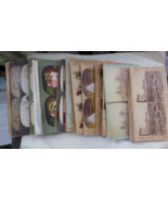 Antique Stereoview Card Lot of 38 Military Earthquake Travel real photo - $93.14