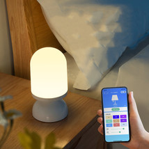 Intelligent Voice Controlled Voice Small Night Light USB Charging Pat Dimming Ne - £23.77 GBP