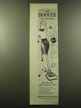 1959 Hoover Convertible Vacuum Cleaner Ad - Gets the dirt other cleaners miss - $18.49