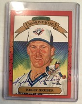 Kelly Gruber Signed Autographed 1989 Diamond Kings Baseball Card - Toronto Blue  - £5.22 GBP