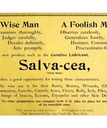 Salvacea Quack Medicine 1894 Advertisement Victorian Medical Wise Foolis... - $460.20 MXN