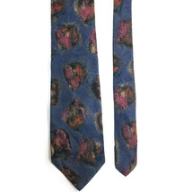 Countess Mara Vintage Men&#39;s Silk Tie Abstract Blue 56 in L x 4 in W - £21.07 GBP