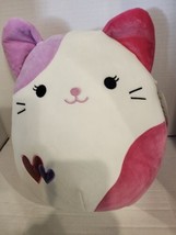 NEW Tiffany the Pink &amp; Purple  Cat Kitten 12&quot; Squishmallow Plush Valentines Day - £23.17 GBP