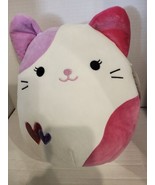 NEW Tiffany the Pink &amp; Purple  Cat Kitten 12&quot; Squishmallow Plush Valenti... - £23.22 GBP