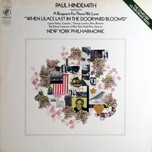 Paul Hindemith Conducts His A Requiem For Those We Love &#39;&#39;When Lilacs Last In Th - £10.35 GBP