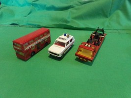 Lot of 3 Matchbox Superkings and Corgi Police, Transporter and Bus - £20.03 GBP