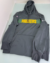 Nike Green Bay Packers Men Hoodie Pullover L On Field Performance Sweats... - $24.72