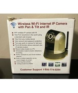 Piezel Wireless Wi-Fi internet IP camera with pan&amp;tilt model 165 OPEN BOX - £19.53 GBP