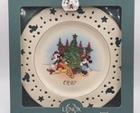 1997 Lenox Limited Edition Disney Mickey Minnie Pluto Christmas Plate U196 - $29.99