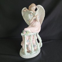 Mark O&#39;Well Large Angel Opalescent Wings Leaning On Floral Trellis Holdi... - $1,274.44 MXN
