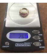 14K Gold Women&#39;s Ring w. Rubies, Diamonds Sz 7 - $342.63 CAD