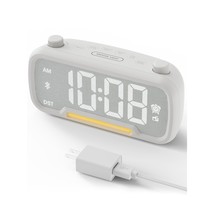 Clock Radio For Bedroom, Bluetooth Alarm Clock With Night Light, Usb &amp; T... - £23.58 GBP