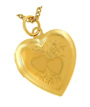 Two Hearts Locket Necklace That Holds 24k - £104.47 GBP